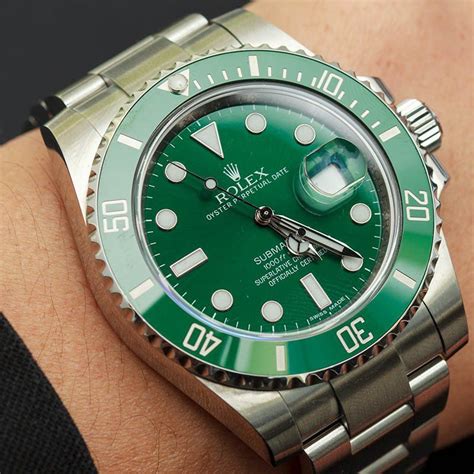 rolex submariner verde liste|rolex submariner wrist watch.